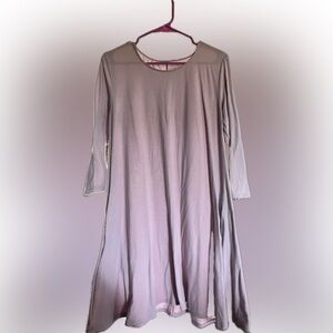 Lavender mauve Long Sleeve Dress